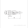 M12 female straight LED connection cable